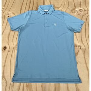 Kjus Golf Polo Shirt Men's Comfortable, Quality, Sweat Wicking Blue Sz. Large 52
